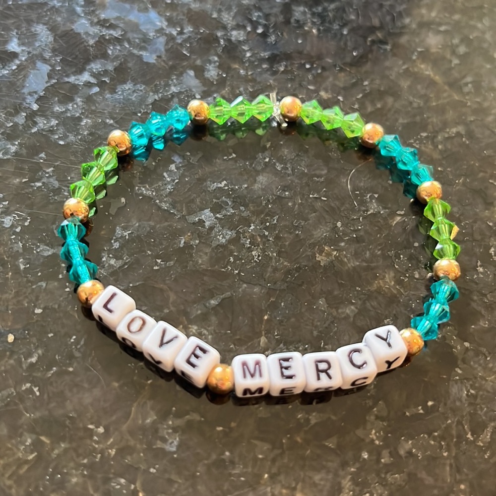 Beautiful Handmade Word Bracelets ACT JUSTLY LOVE MERCY WALK HUMBLY *set‎ of 3* - Picture 4 of 7